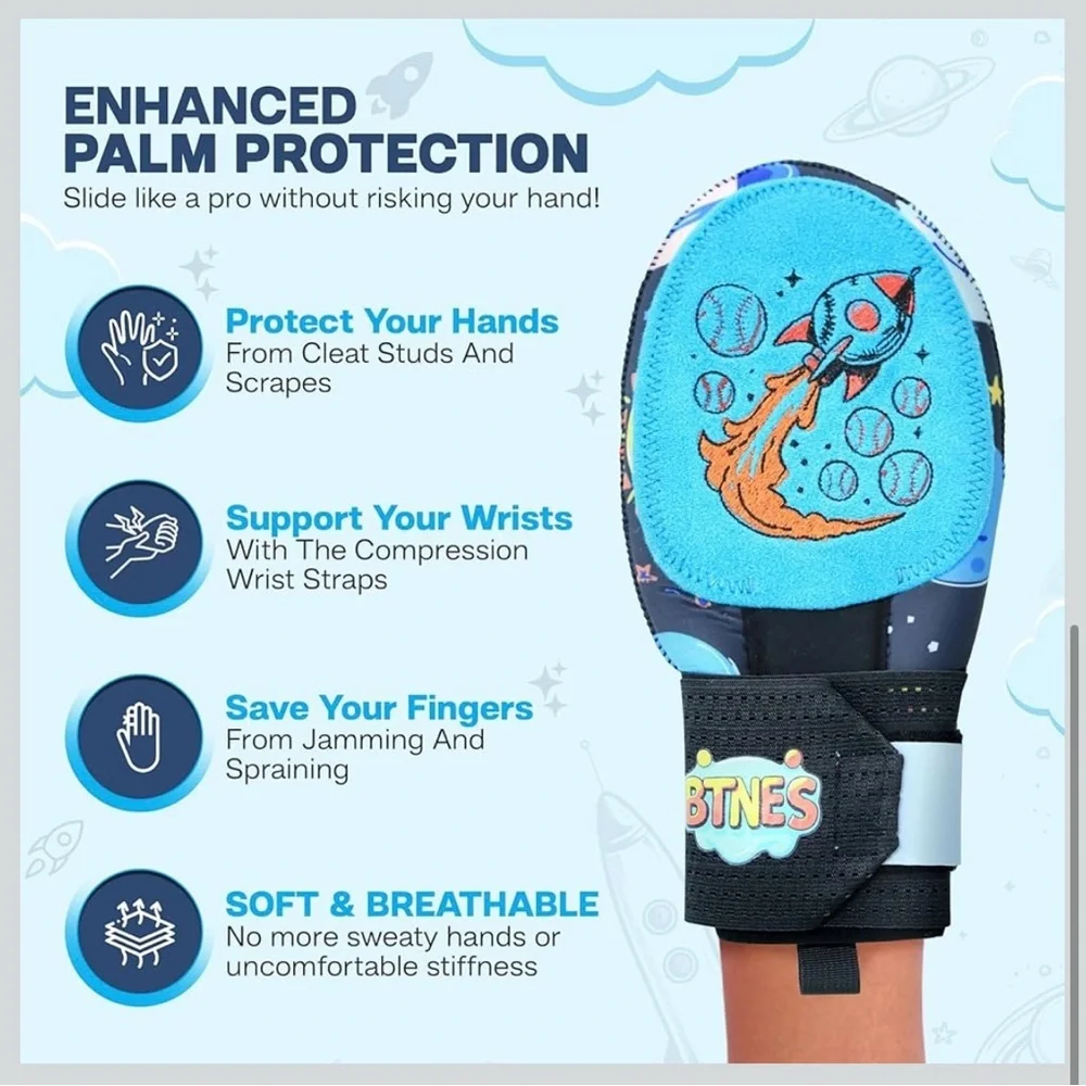 Youth and adult Rocket Mittens with Bag - Blue and Black hand protection